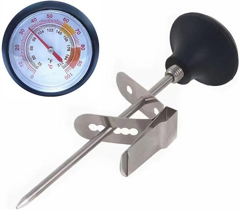 UZER Milk Frothing Thermometer for Coffee Chocolate Cappuccino Frothy Milk Foam Stainless Steel Thermometer Latte Art Pen - Image 1